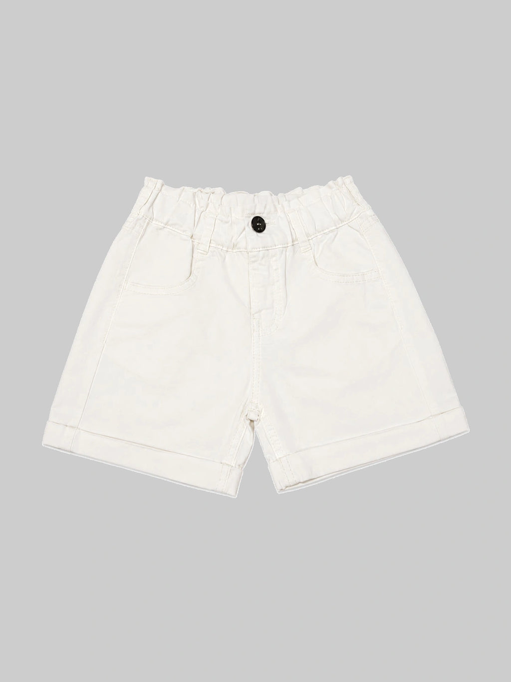 Girls Off-White Summer Shorts