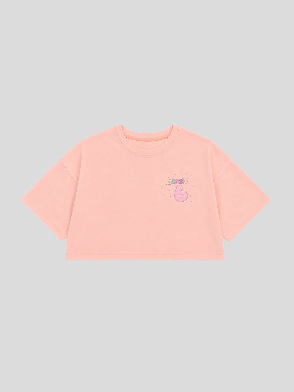 Peach Pink cotton T-shirt