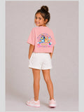 Peach Pink cotton T-shirt