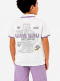 Lilac pop polo cotton shirt