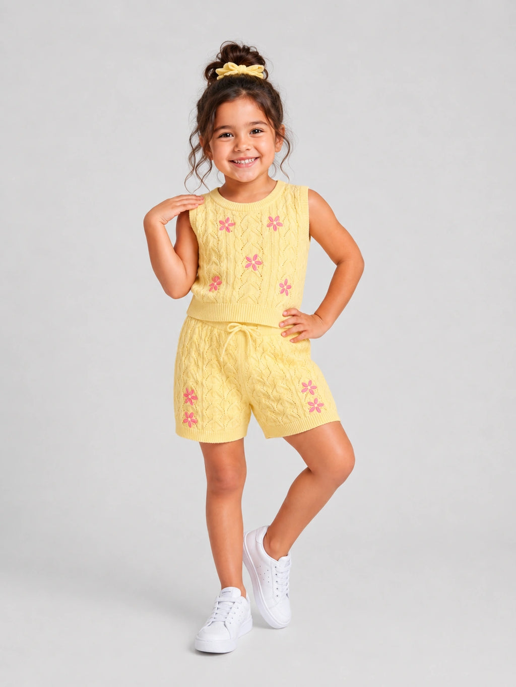 Sunshine Bloom Cotton Knit Set